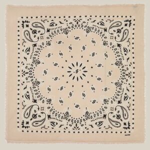 Kujten Large Printed Bandana HACHIKO bico Organic white